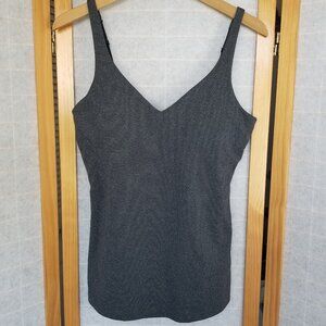 Under Armour Workout Top Built-in Bra Long Line Tank Cami Size Medium